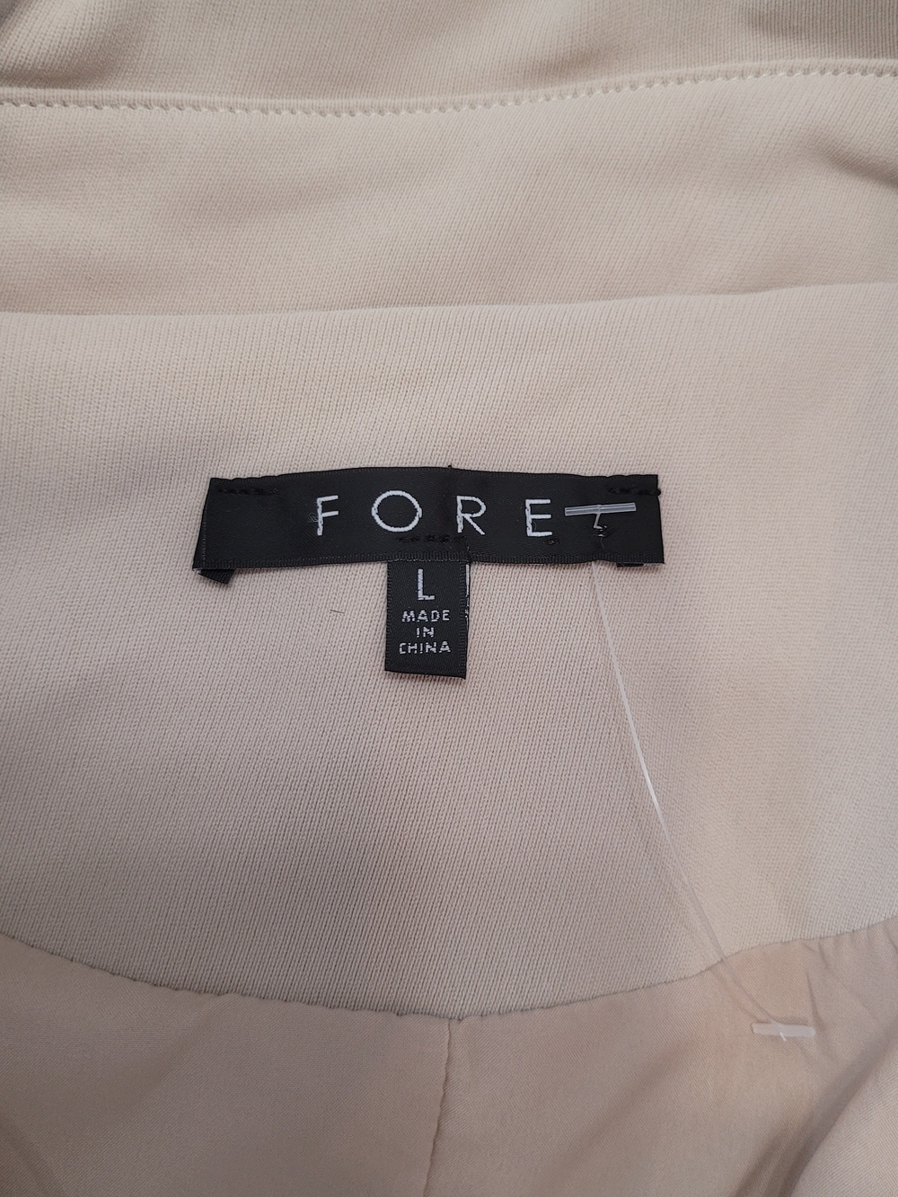 Fore Womens Belted Trench Coat - Beige Size L - Picture 9 of 10